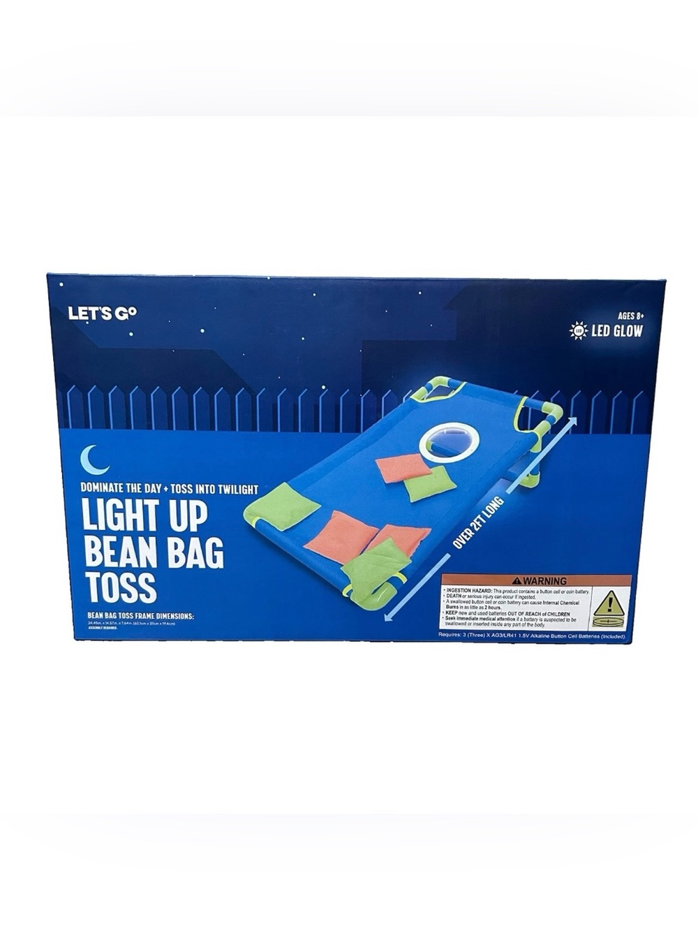 Light Up Bean Bag Toss Game With LED Glow Great For Day And Night BNIB Kids